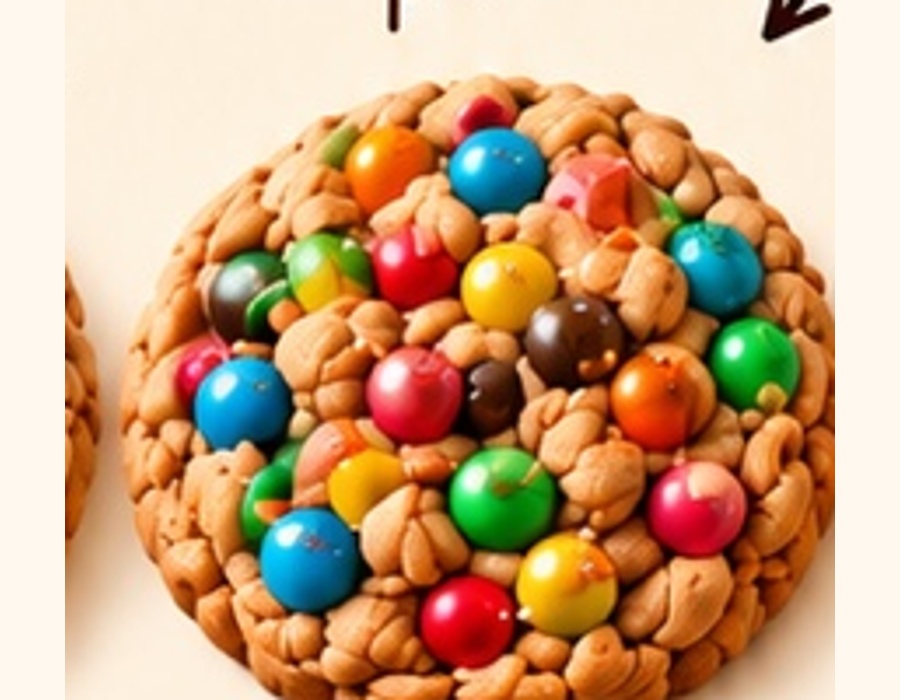 M&M koek