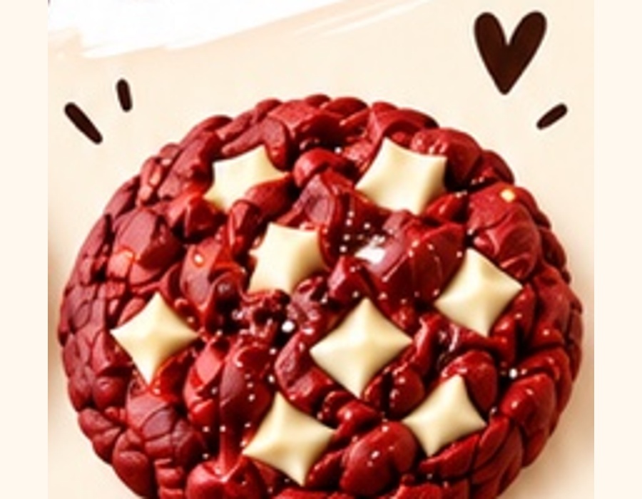 Redvelvet met witte chocolade